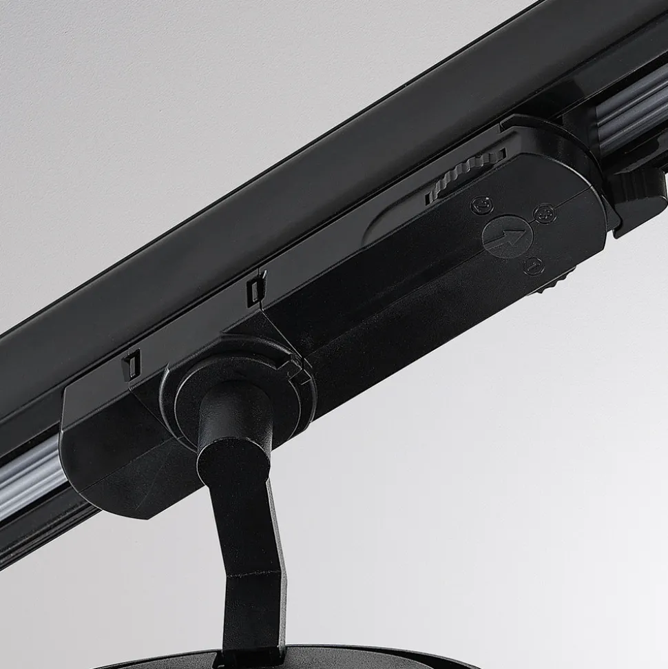 Molto Luce LED 3-faset skinnespotlight Magis, svart, 830