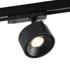 Molto Luce LED 3-faset skinnespotlight Magis, svart, 827
