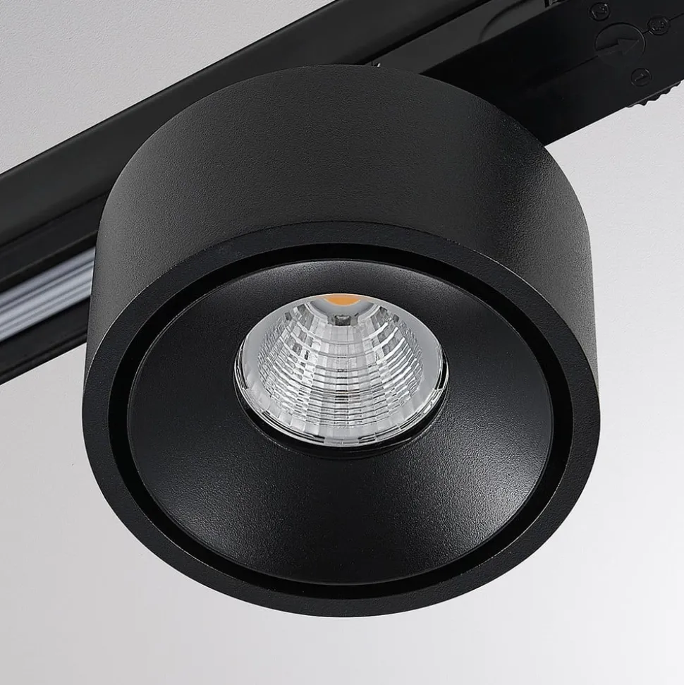 Molto Luce LED 3-faset skinnespotlight Magis, svart, 827