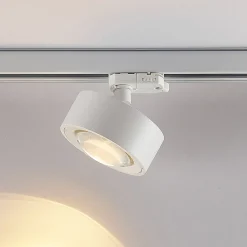 Molto Luce LED 3-faset skinnespot Mag, hvit, 827