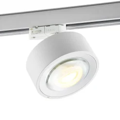 Molto Luce LED 3-faset skinnespot Mag, hvit, 827