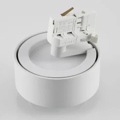 Molto Luce LED 3-faset skinnespot Mag, hvit, 827