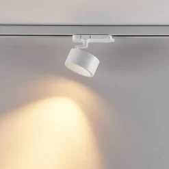 Molto Luce LED 3-faset skinnespot Magis, hvit, 830