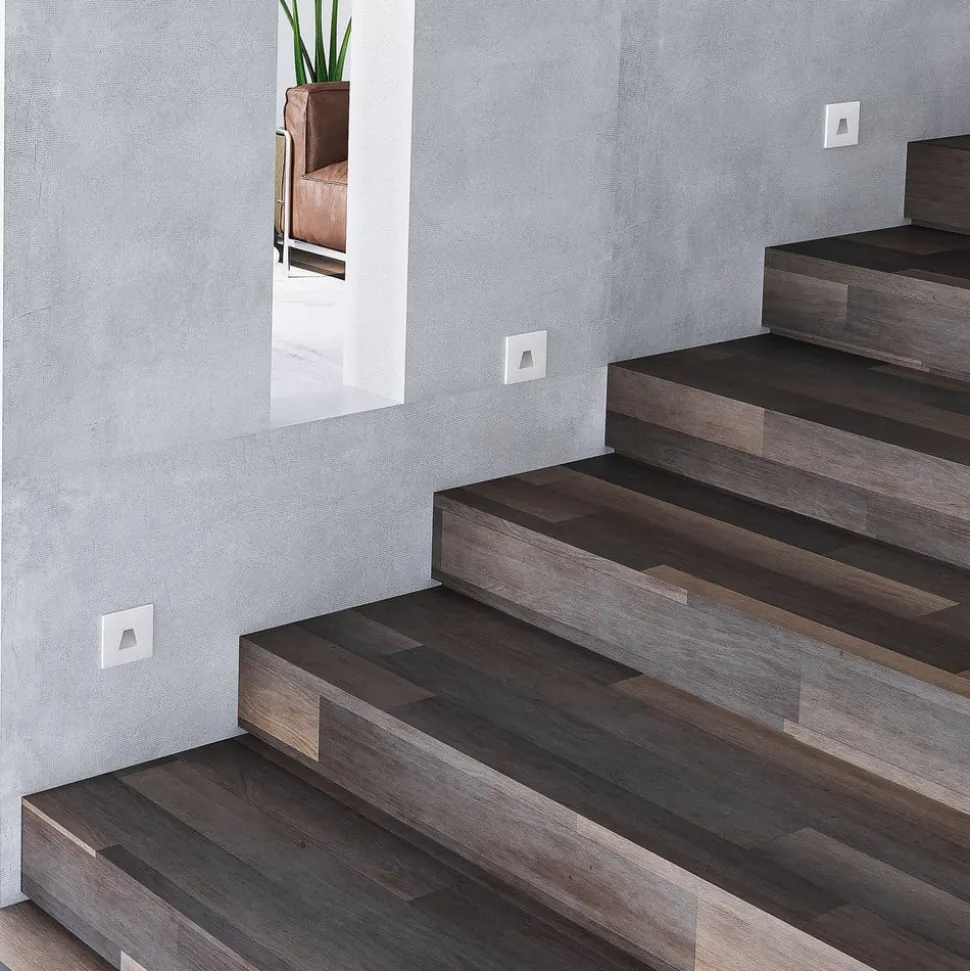 Molto Luce LED innbyggingslampe Wall 68R SQ, hvit, aluminium, CCT