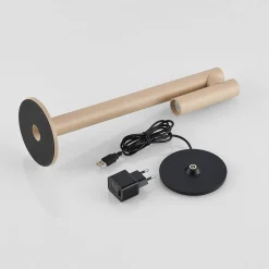 Molto Luce LED-bordlampe Mimo T, sandfarget, aluminium