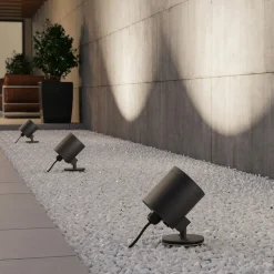 Molto Luce utendørs spot Foris Round F, antrasitt