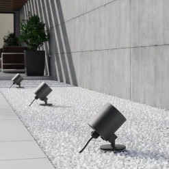 Molto Luce utendørs spot Foris Round F, antrasitt