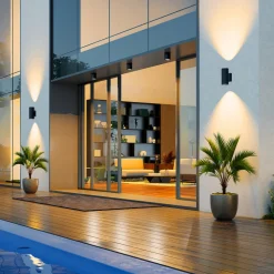 Molto Luce utendørs spot med LED Foris Round SD, antrasitt, aluminium