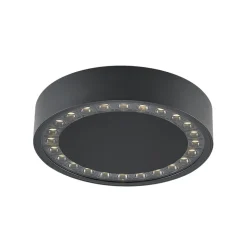 Molto Luce utendørs taklampe Nona, Ø 22,8 cm, antrasitt