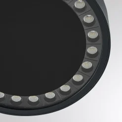 Molto Luce utendørs taklampe Nona, Ø 22,8 cm, antrasitt