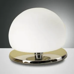 Morgana bordlampe, forkrommet / hvit, berøringsdimmer, 3000 K