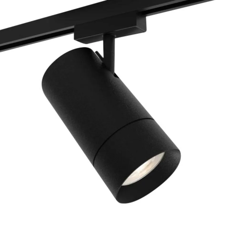 Mova S Volare GU10 skinnespotlight, svart