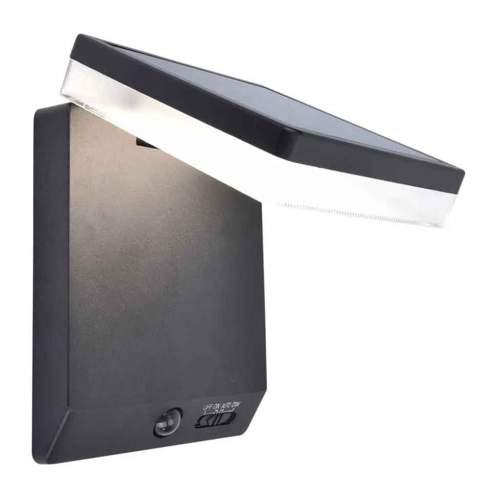 Moze LED-solcellelampe, justerbar med sensor