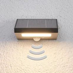 Nedoverlysende vegghengt utelampe Felin, solcelle