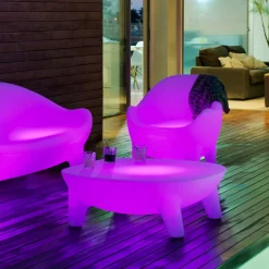 Newgarden Aruba LED lenestol, solcelle + oppladbart batteri