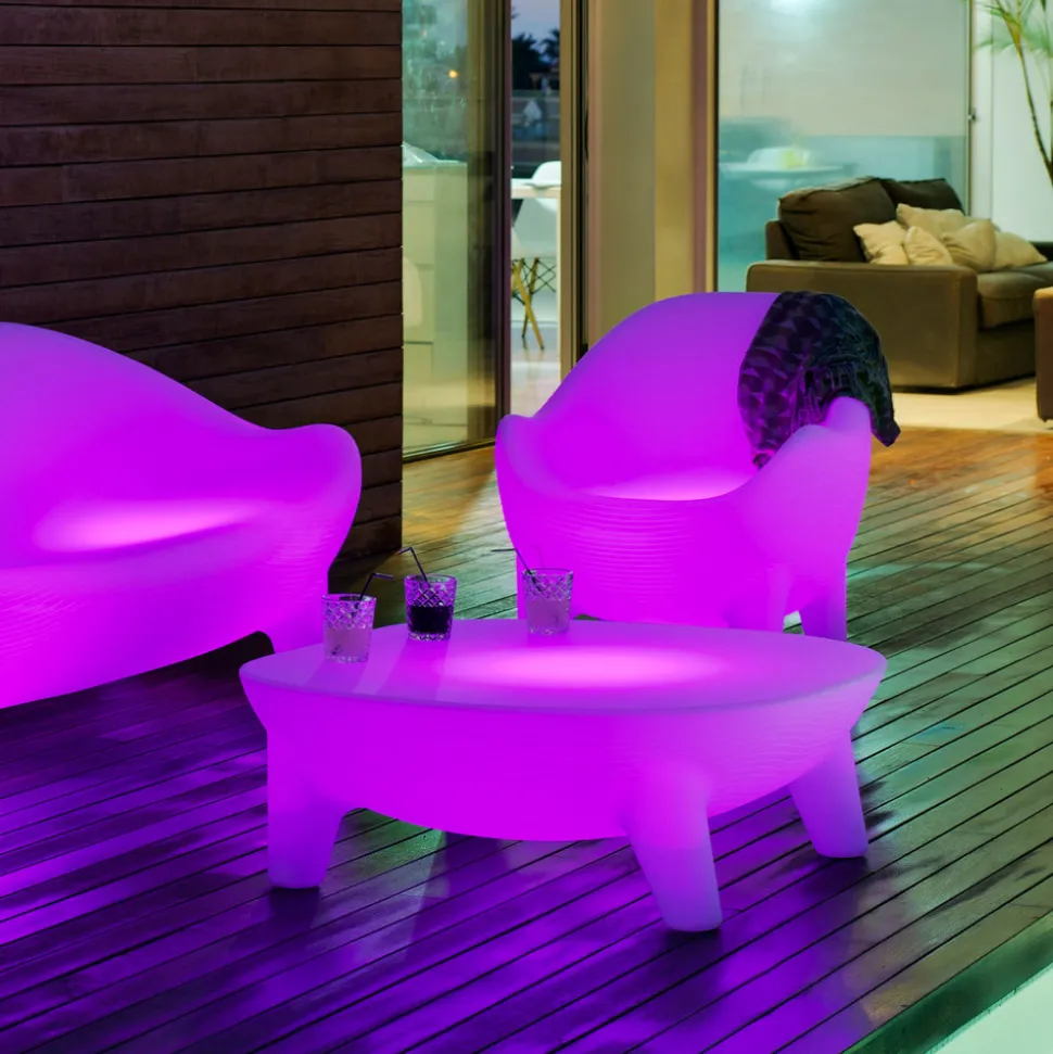 Newgarden Aruba LED lenestol, solcelle + oppladbart batteri