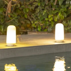 Newgarden Candy LED-bordlampe med flammeeffekt