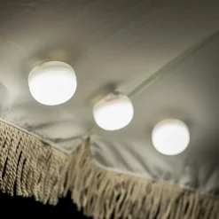 Newgarden Cherry Mini LED oppladbar lampe sett med 3 hvite