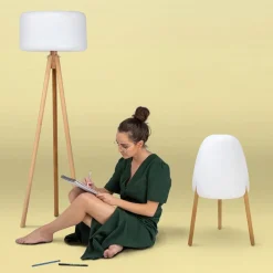 Newgarden Chloe LED-gulvlampe solar + batteri