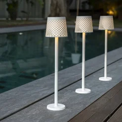 Newgarden Greta LED-solcellelampe, hvit