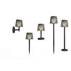 Newgarden Greta LED-solcellelampe, svart