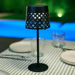 Newgarden LED-bordlampe Gretita, svart, metall