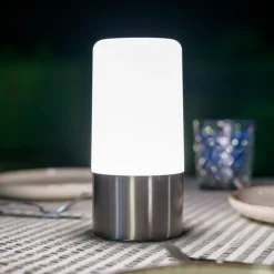 Newgarden LED-bordlampe Maia, grå, IP54, RGBW