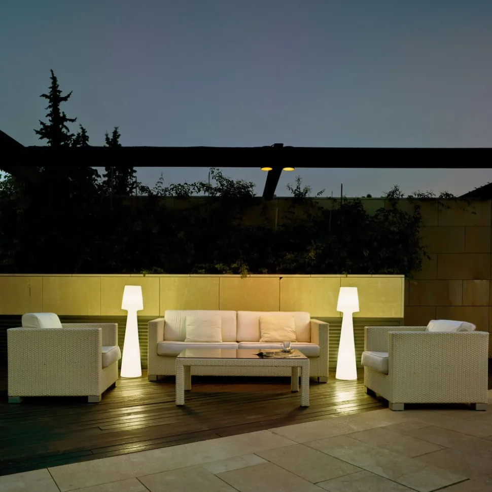 Newgarden Lola LED-gulvlampe, oppladbart batteri, høyde 110 cm