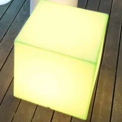 Newgarden solcellelampe Cuby kube, høyde 53 cm