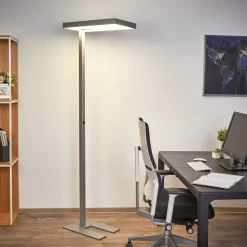 Nora LED kontorgulvlampe, bevegelsessensor, 50 W