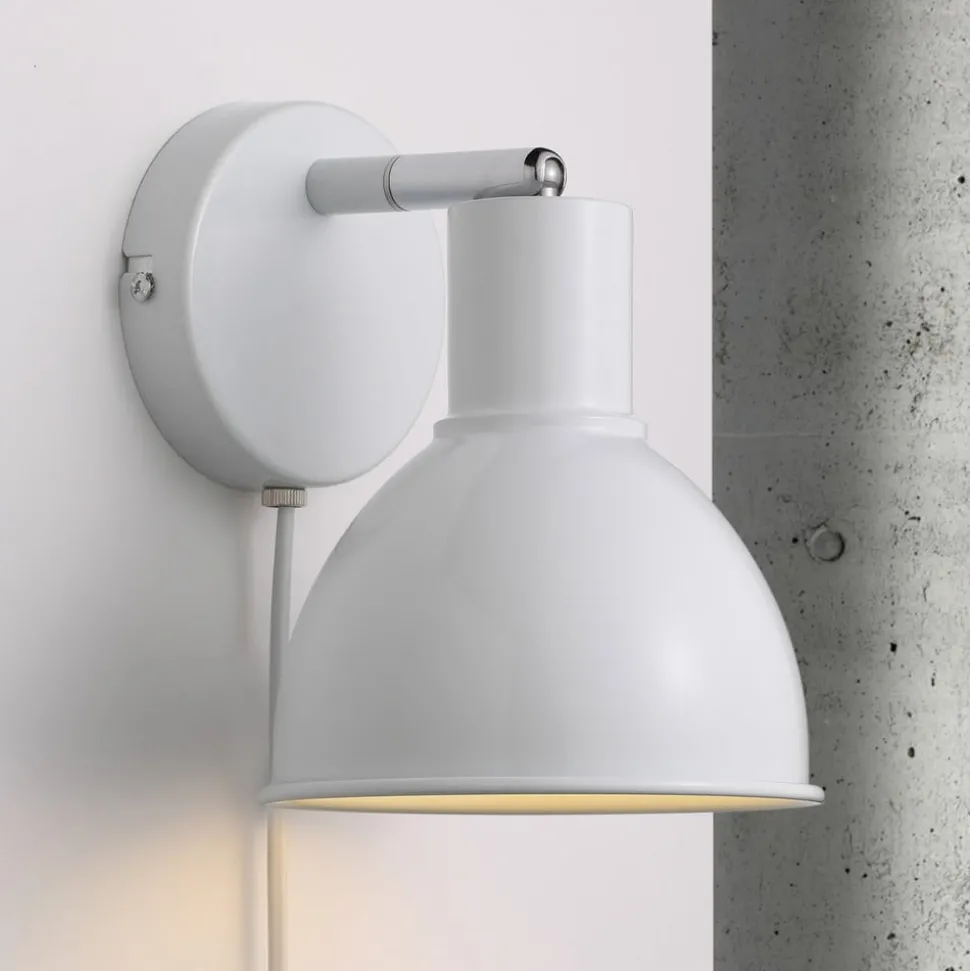 Nydelig utformet vegglampe Pop Wall, hvit
