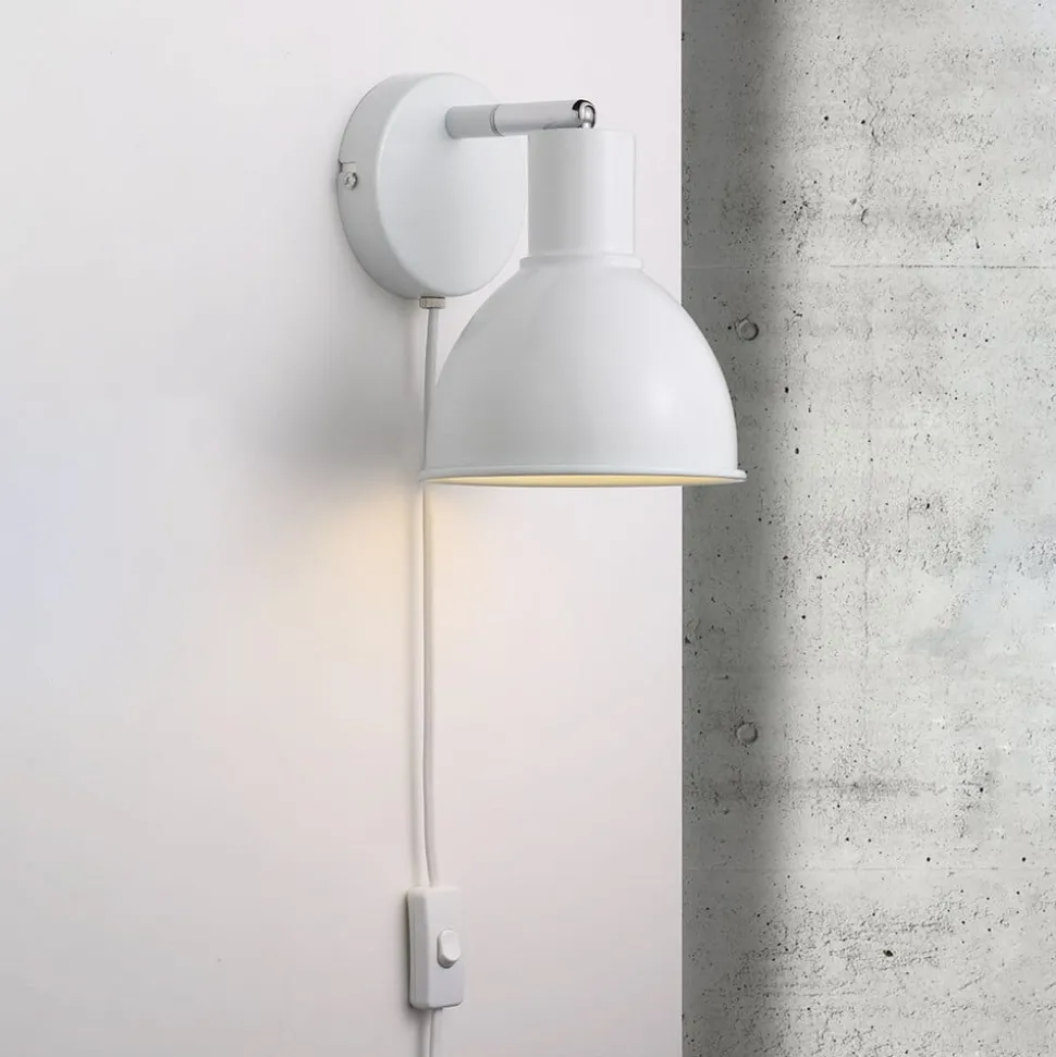 Nydelig utformet vegglampe Pop Wall, hvit