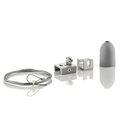 Opphengssett for 3-fase skinne Noa, 150cm grå