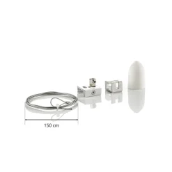 Opphengssett for 3-fase skinne Noa, 150cm hvit