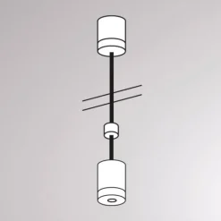 Opphengssystem for Volare-skinne, 100 cm, svart