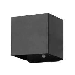 Oppladbar LED-vegglampe Magnetics, svart, 120°, opp/ned, sensor