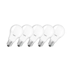 OSRAM Base Classic A LED-pære E27 8,5W 806lm 5stk