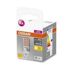 OSRAM Base PIN LED-stiftpære G9 4,2W 470lm 5stk