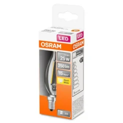 OSRAM Classic B LED-pære E14 2,5 W 2700 K vindkast