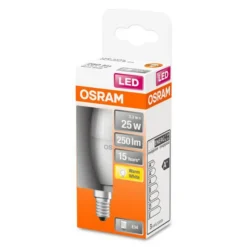 OSRAM Classic B LED-pære E14 3,3W 2 700 K matt