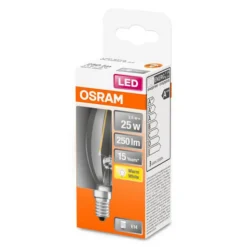 OSRAM Classic B LED-pære E14 2,5 W 2 700 K klar