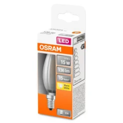 OSRAM Classic B LED-pære E14 1,5W 2 700 K matt