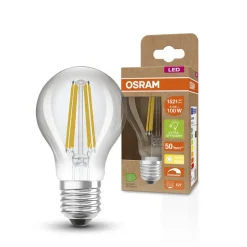 OSRAM Classic LED-pære E27 8,2W 827 filament dim