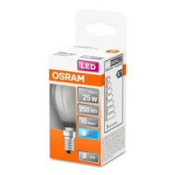 OSRAM Classic P LED-pære E14 2,5W 4 000K matt