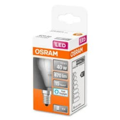 OSRAM Classic P LED-pære E14 4,9 W 6 500 K matt