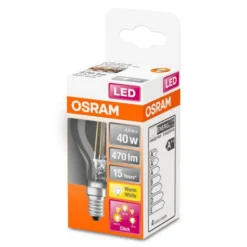 OSRAM Classic P-LED-pære E14 4W 827 3-step-dim