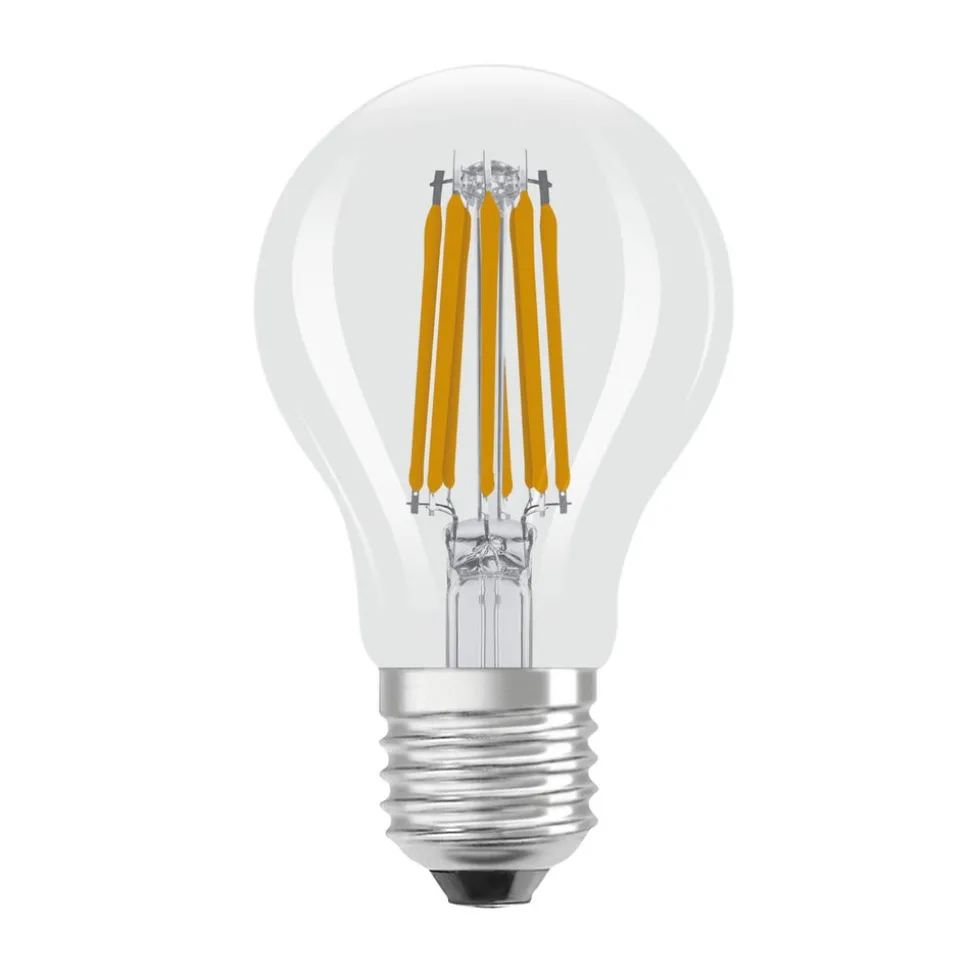 OSRAM LED tradisjonell glødepære E27 7,2W filament 2 700K 1521lm 2-pk