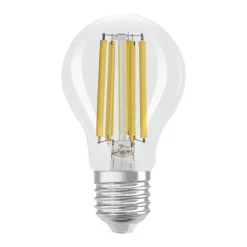 OSRAM LED tradisjonell glødepære E27 7,2W Filament 4,000K 1521lm 2-pk