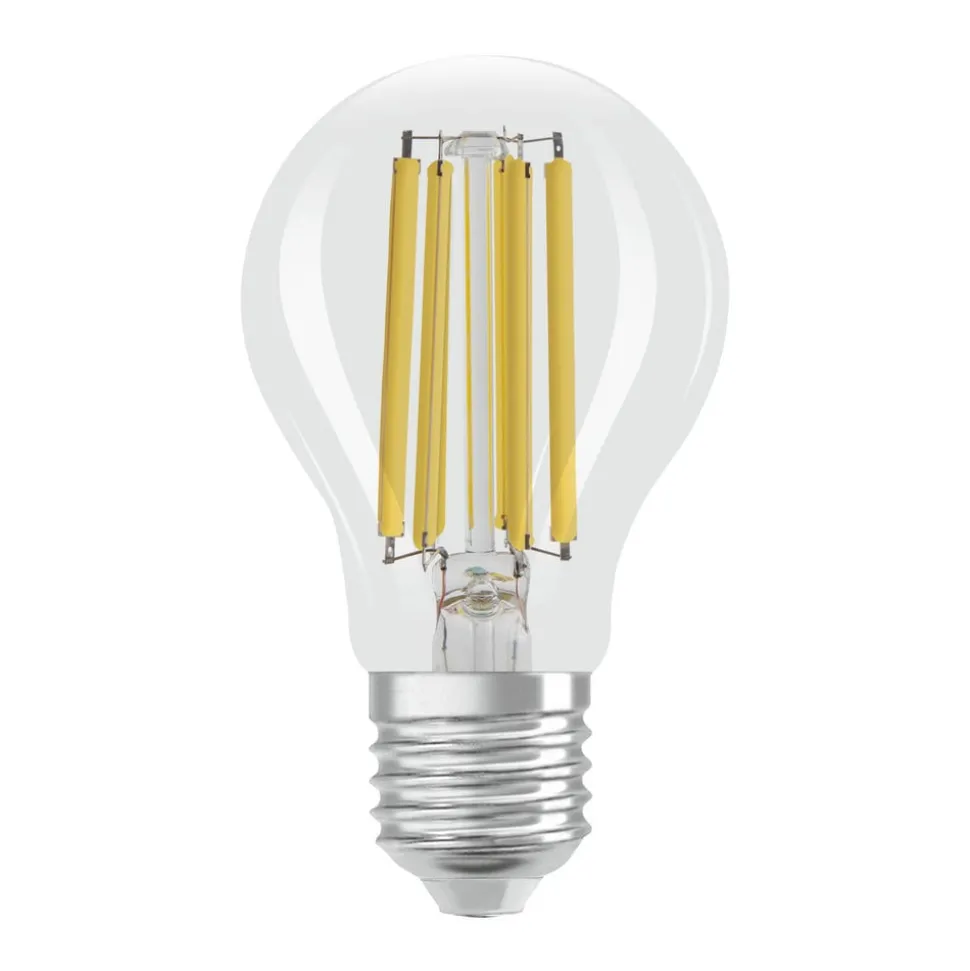OSRAM LED tradisjonell glødepære E27 7,2W Filament 4,000K 1521lm 2-pk