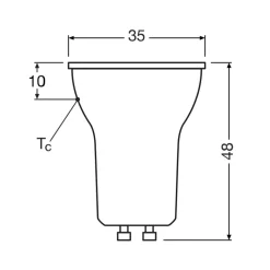 OSRAM LED-reflektor GU10, PAR11, 3 W, 2700 K, 36°, dimbar